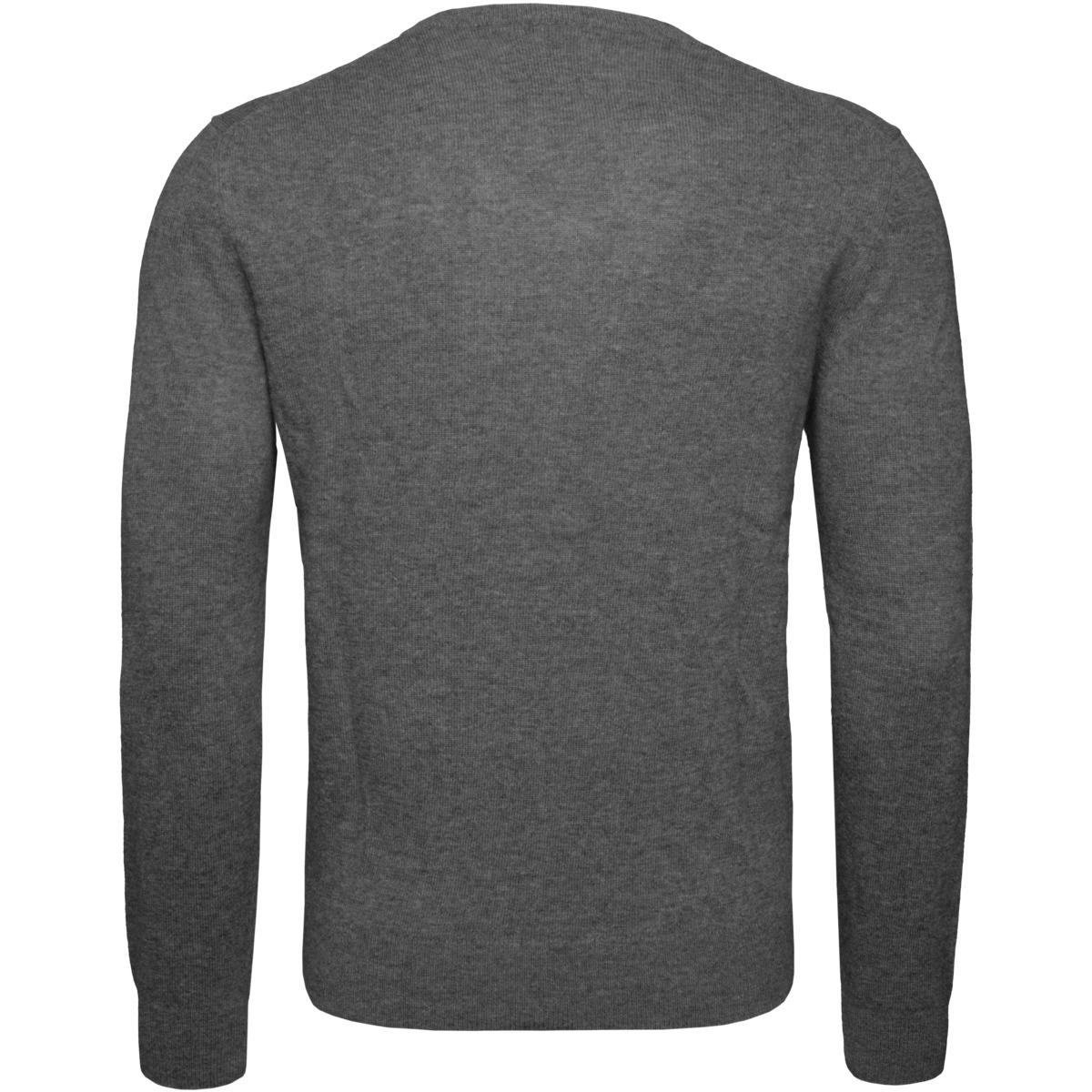 GANT Extrafine Lambswool V-Neck Pullover dunkelgrau
