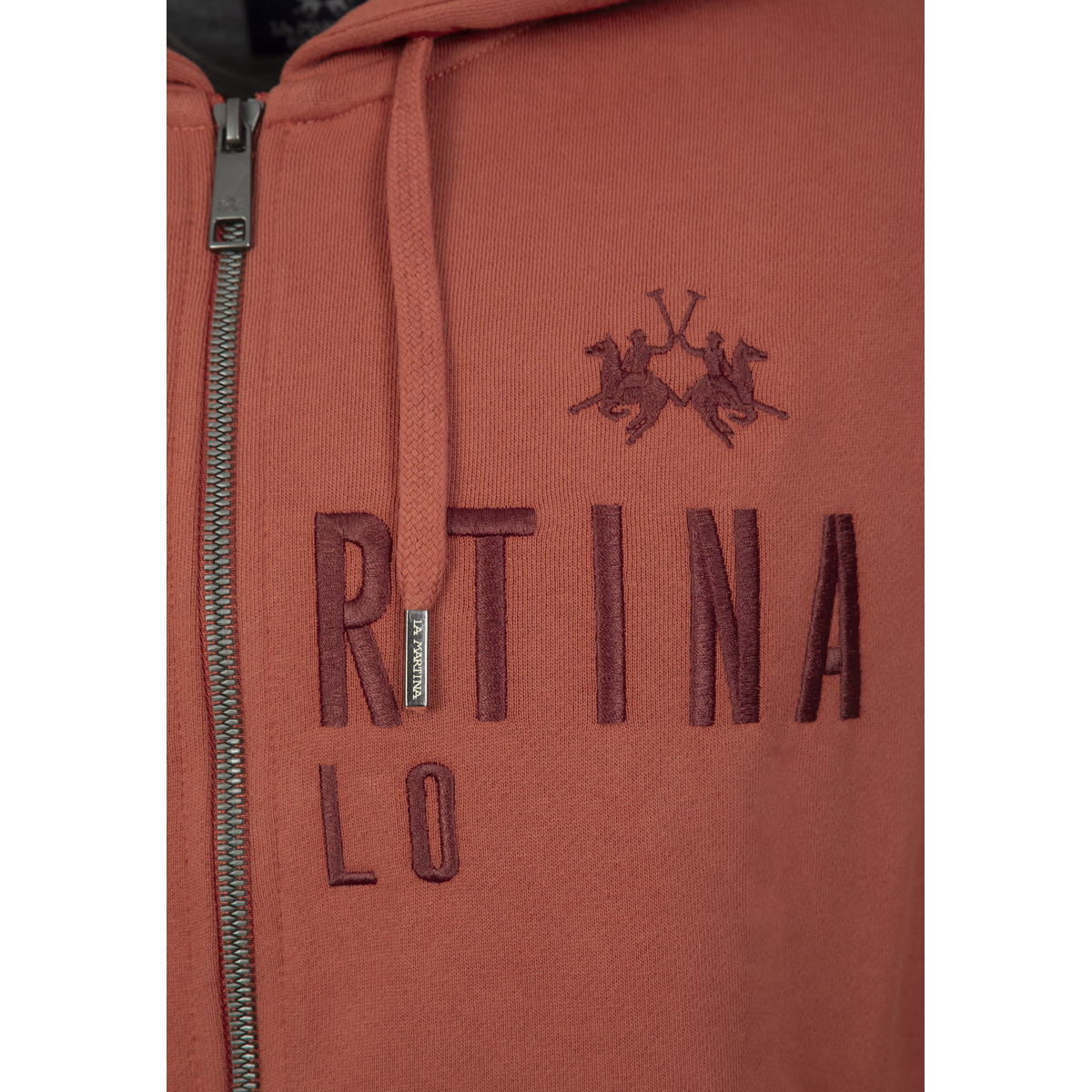 La Martina MBF305 Sweatjacke orange