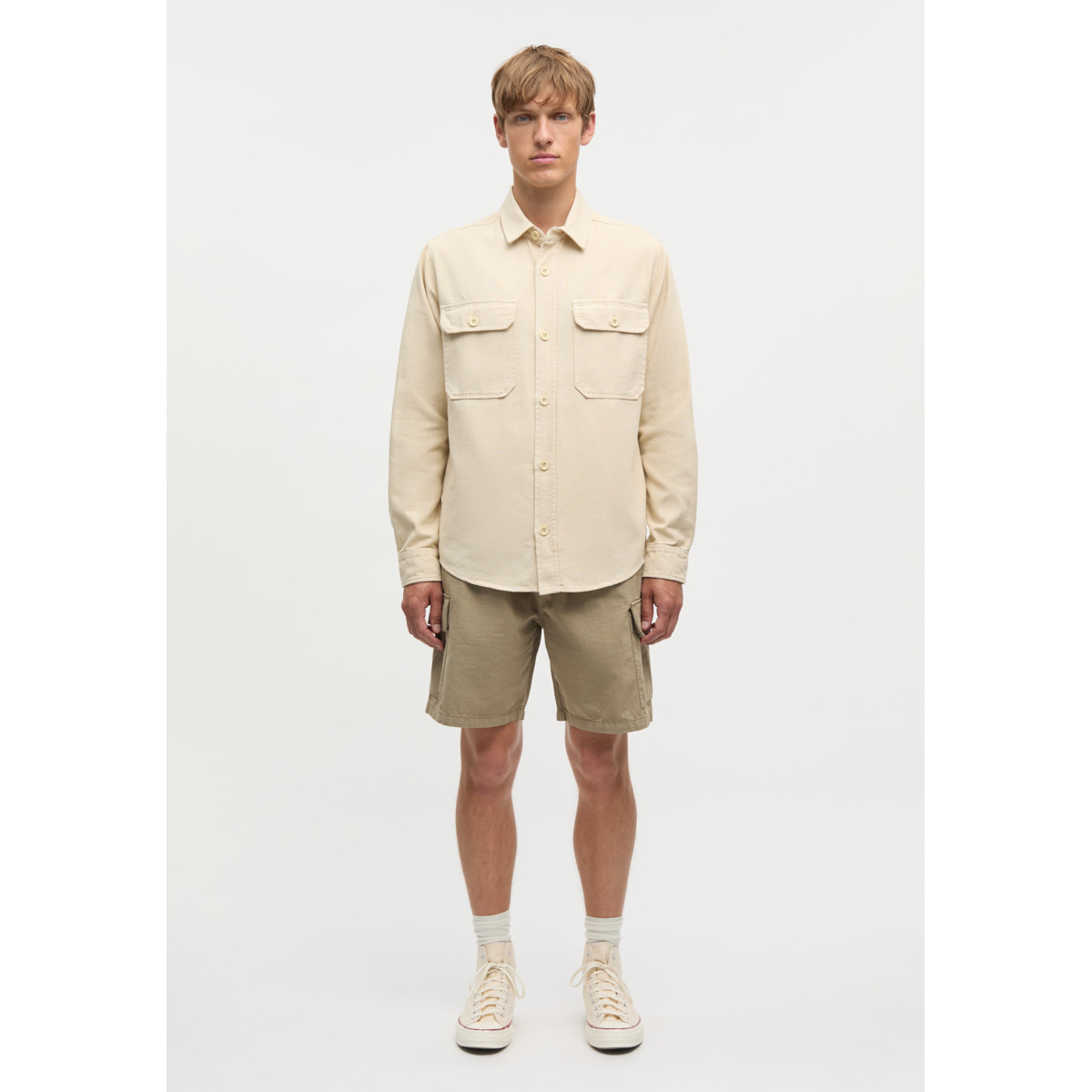 Mads Norgaard Cotton Ripstop Shorts braun