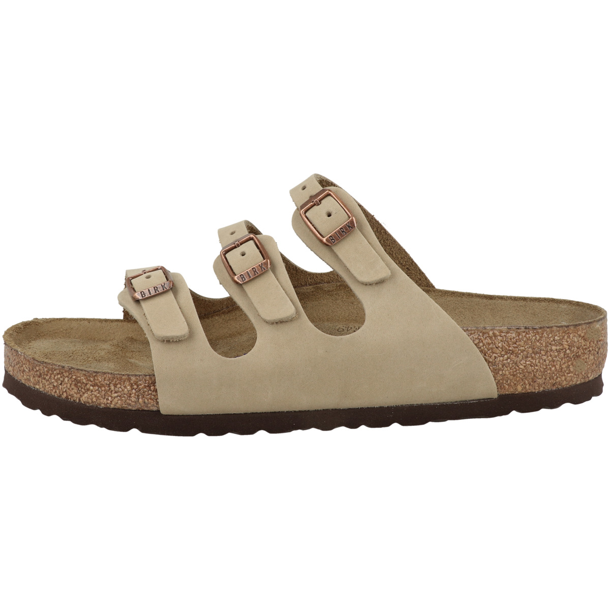 Birkenstock Florida SFB geöltes Nubukleder Sandale Weichbettung normal braun
