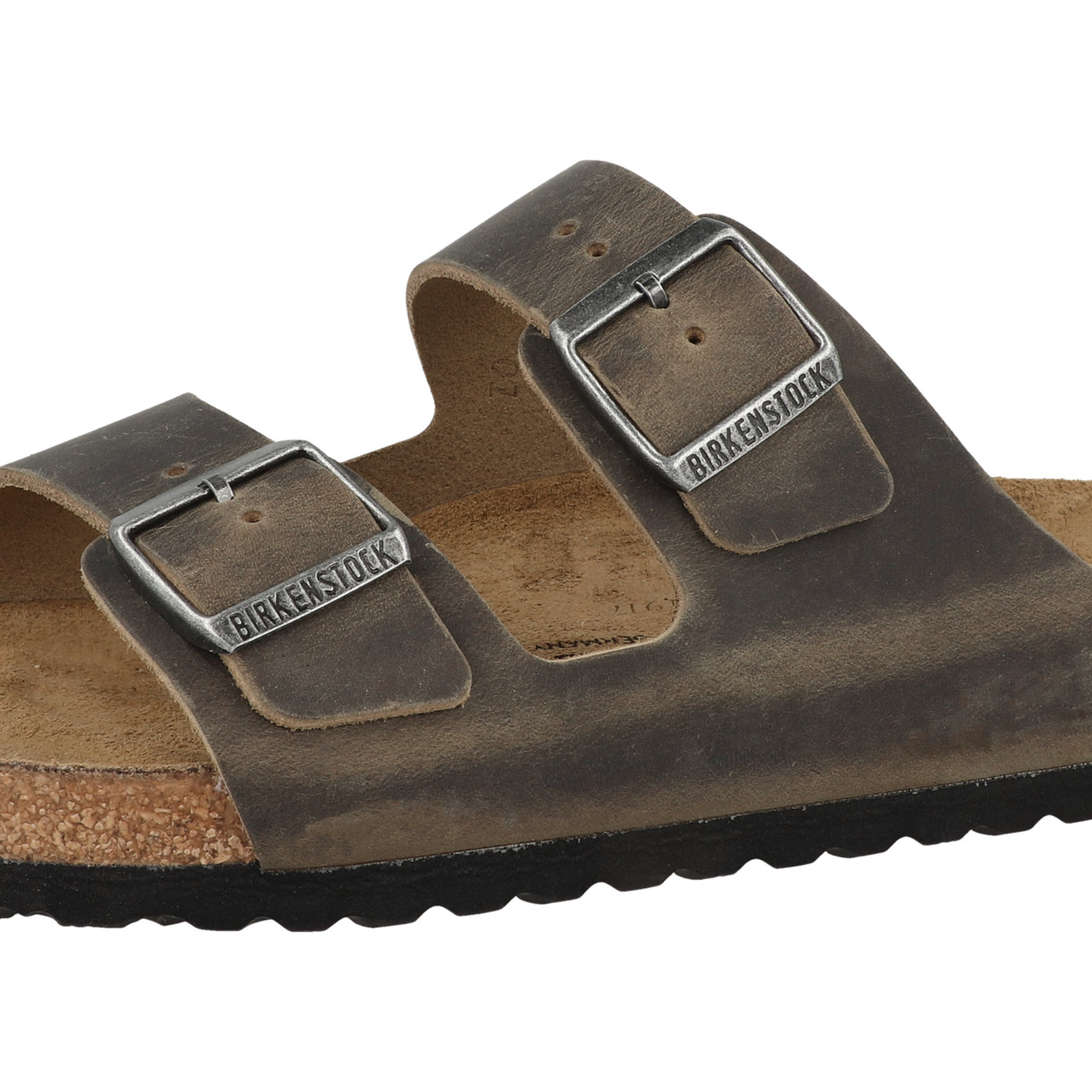 Birkenstock Arizona geöltes Nubukleder Sandale normal dunkelgruen Birkenstock Arizona geöltes Nubukleder Sandale normal dunkelgruen