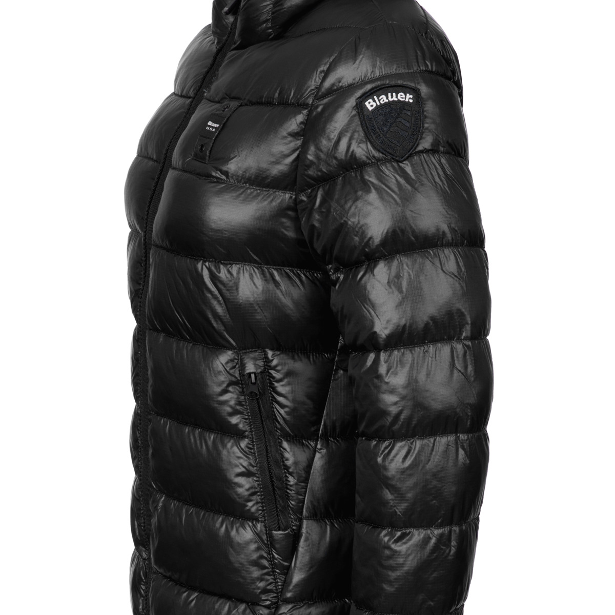 Blauer Adelaide Steppjacke schwarz
