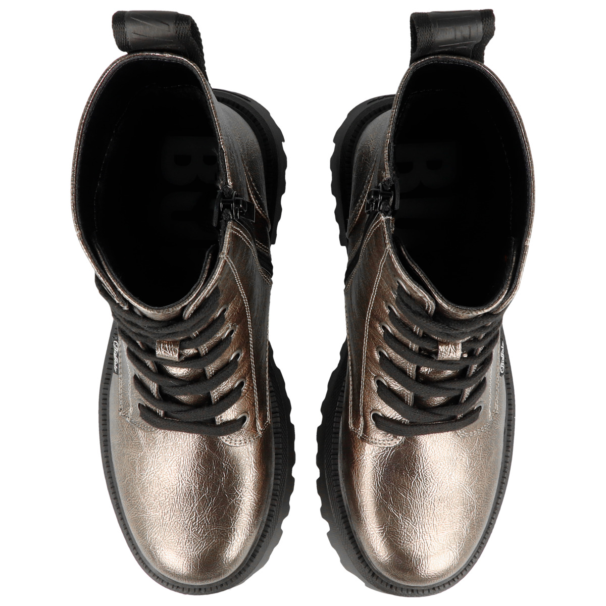 Buffalo Aspen Lace Up Mid Boots silber